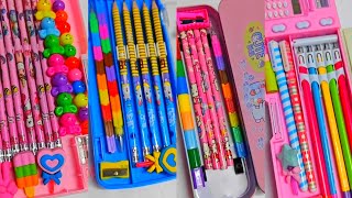 Filling Unicorn Pencil Cases asmr with unicorn stuffs filling pencilcase stationery shorts tik [upl. by Eldnar]