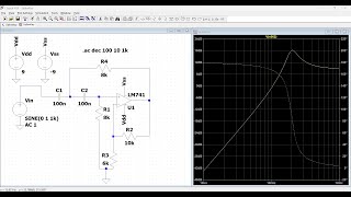 Sallen key filter circuit design using LTspice33 [upl. by Papert364]