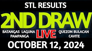 Stl Result Today 2nd draw October 12 2024 STL Batangas Live [upl. by Chadwick]