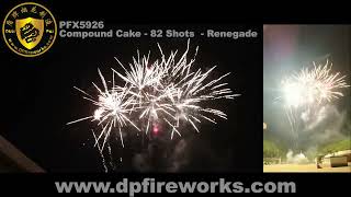 14G PRO FIREWORKS PFX5926 Compound Cake 82 Shots Renegade [upl. by Marfe]