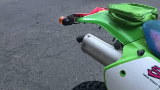 1992年式 KAWASAKI KDX250SR エンジン始動動画 ウルフモーターサロン [upl. by Analak]