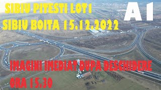 Autostrada A1 Sibiu Pitesti lot1 Sibiu Boita Nod rutier Selimbar 15 12 2022 autostradasibiupitesti [upl. by Pacifa]