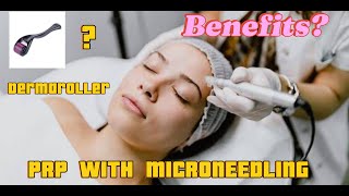 PRP Face  Microneedling vs DermaRoller [upl. by Alfeus836]