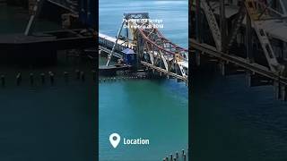 Pamban old railway bridge ridewithrimbu rameshwaram seabridge railwaybridge oldbridge shorts [upl. by Kanal]