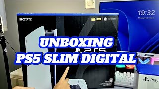 Unboxing this New PS5 Slim Digital Version [upl. by Alleras]