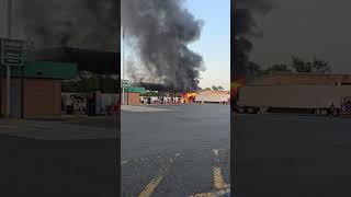 fire Bordentown newjersey truckdriver truckstop [upl. by Wagstaff901]