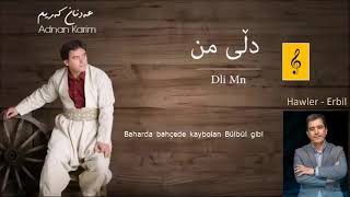 Dıli Mın by Adnan Karim Kurdish Song with Turkish subtitle [upl. by Ellek163]