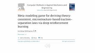 LLMgenerated podcast for metamodeling game for material modeling and AIdesigned mechanical tests [upl. by Ilamad]