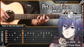 Attack on Titan Final Ending  To You 2000…or…20000 Years From Now… by Linked Horizon Guitar Cover [upl. by Mikeb]