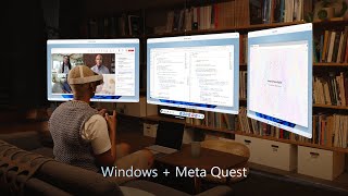 Immersive productivity with Windows and Meta Quest [upl. by Kopans]