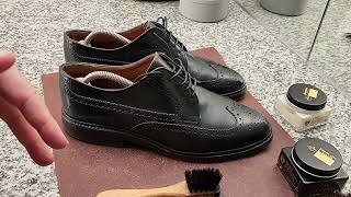 How to brighten a very old pair of brogues [upl. by Laurence]