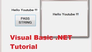 Visual Basic NET Tutorial 46  Passing a value from one form to another form in VBNET [upl. by Stempien]