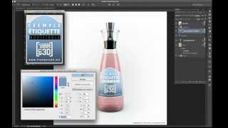 Démonstration étiquette packaging modifiable sur Photoshop® [upl. by Kram]