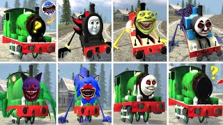 Big amp Small Monster Truck Cursed Thomas Vs Big amp Small Monster Truck Thomas Sonic Tapes in GMod [upl. by Annail957]