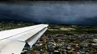 FSX HD Maxed out graphics pt2 soft landing in Sao Paolo [upl. by Oicapot87]