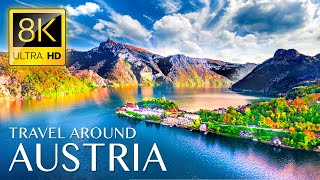 Unique Trip to AUSTRIA in 8K ULTRA HD  Travel to Best Places in Austria with Relaxing Music 8K TV [upl. by Nicolau83]