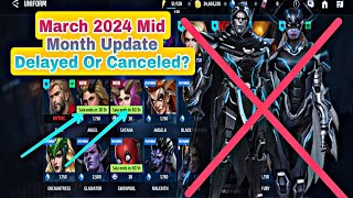 March 2024 Mid Month Update Delayed Or Canceled  Marvel Future Fight [upl. by Nancey]