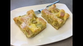 Thermomix TM 5  Schneller RhabarberVanilleKuchen vom Blech  Thermilicious [upl. by Turoff]