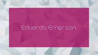 Eduardo Emerson  appearance [upl. by Strong]