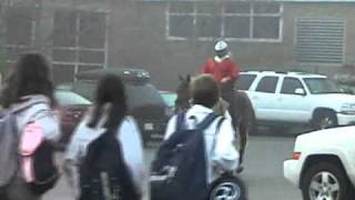 Suspended for riding horse to school on spirit day at Hamilton Wenham Regional [upl. by Nya]