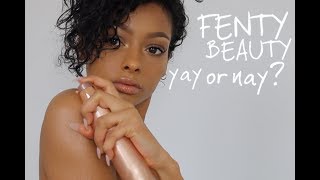 Worth The Hype Fenty Beauty Body Lava And Fairy Bomb  JaydePierce [upl. by Jaime]