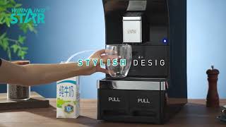 ST9880 WINNING STAR Fully Automatic Coffee Machine 15 bar19 bar [upl. by Mayman]