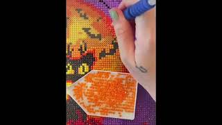 DIY Halloween Diamond Painting Create a Holiday Surprise with Your Own Hands [upl. by Egedan]