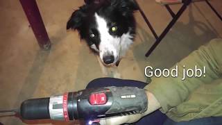 Wood Stove Install 4 Part 4  Install Damper Howto DIY [upl. by Gaven]