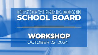 School Board Workshop  10222024 [upl. by Yemaj]