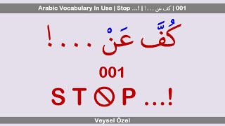 Arabic Vocabulary In Use  Stop …  كف عن  001 english arabic german turkish türkçe [upl. by Cheke159]