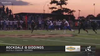 High School Football Rockdale  Giddings [upl. by Murdocca]