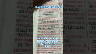 Serve God Over Wealth  Matthew 61924 nkjv godsword biblestudy bibleverses [upl. by Oberg677]