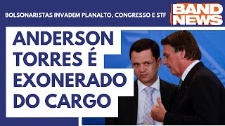 Anderson Torres é exonerado do cargo  BandNewsTV [upl. by Araeit]