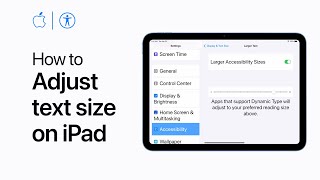 How to adjust text size on iPhone or iPad  Apple Support [upl. by Xirtaeb699]