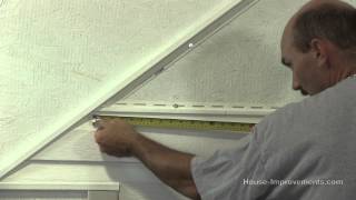 How To Cut amp Install Vinyl Siding on a Gable End Roof [upl. by Htinek]