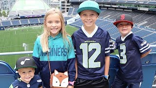 🏈FIRST NFL STADIUM TOUR 🏈 Touring Seattle Seahawks CenturyLink Field [upl. by Vorster]