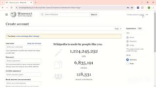 How to create an account in Wikipedia  Telugu Tutorial [upl. by Ateuqirne]