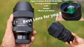 Sigma 1424mm f28 DG DN Art Lens for Sony E mount Review with Sample Photos and Videos [upl. by Gisele375]