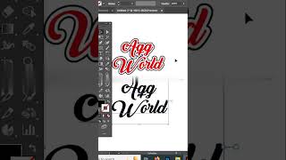 outline text illustrator quick tutorial [upl. by Ydna]