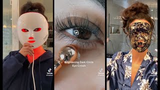 Skincare routine✨ ASMR Layal Assi  tiktok compilation [upl. by Atnohs]