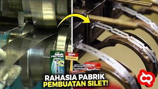 Intip Proses Mesin Pabrik Teknologi Canggih Ubah Besi Baja Polos Jadi Silet Alat Cukur Super Tajem [upl. by Ainej]