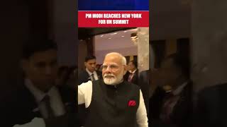 Watch PM Modi Arrives In New York From Delawares QUAD Summit To Attend UN Summit shorts [upl. by Ecirual]