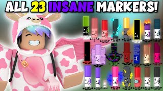 🖍️ ALL 23 Insane Marker Locations In FIND THE MARKERS [upl. by Aiceila]