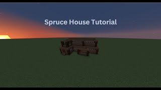 Minecraft Easy Spruce House Tutorial [upl. by Murrah]