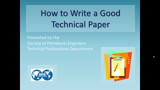 How To Write a Good Technical Paper [upl. by Shepherd]