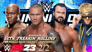 WWE 2K23 Mens Elimination Chamber Match  AI Predicted 22 [upl. by Sungam392]