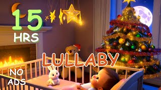 15 Hours NO ADS Christmas Lullaby  Lullaby for Babies to go to Sleep  Calming Music for Babies [upl. by Tyra855]