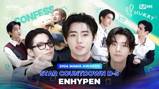 2024MAMA STAR COUNTDOWN D5 by ENHYPEN [upl. by Eleonore528]