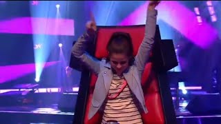 Amazing voice  Ed Sheeran – Supermarket Flowers  Nele  The Voise Kids VTM  Blind Auditions [upl. by Lener]