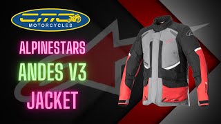 The new Alpinestars Andes V3 Drystar Motorcycle Jacket [upl. by Nage]